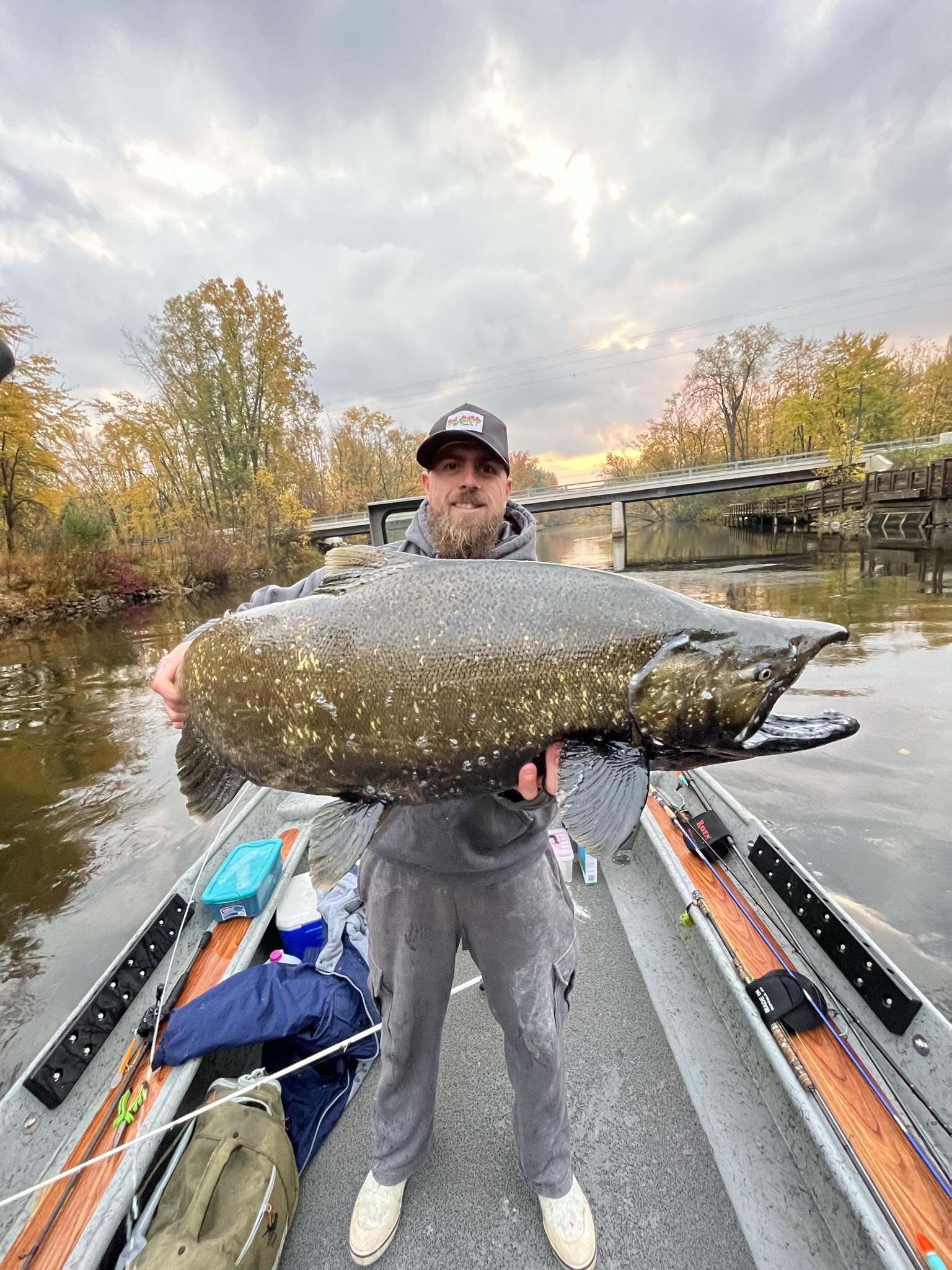 Trevor Johnson with a king salmon catch